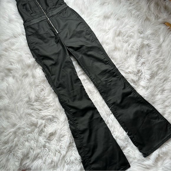 Free People • We The Free Crvy 2nd Ave Leather One Piece Jumpsuit Open Back - Picture 7 of 13